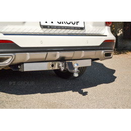 GAC-19-991124.00 PT GROUP Распродажа! Фаркоп с нержавеющей накладкой на GAC GS8 2019-2023 без подрезки бампера. Тип шара: E (легкосъемный шар под квадрат). Нагру