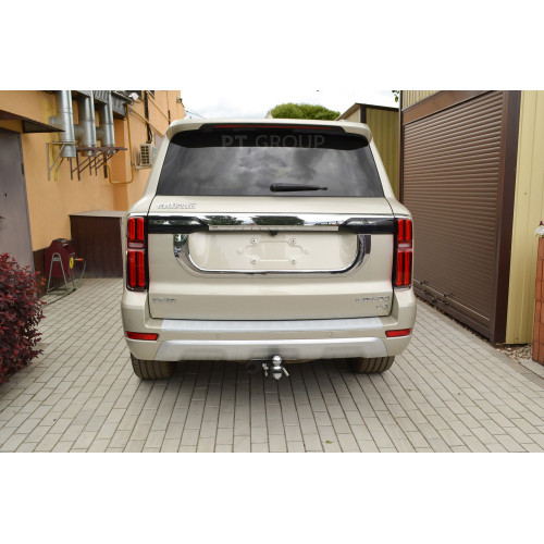 GWS-23-991122.00 PT GROUP Фаркоп на Tank 500 2023-, Haval H9 2024-, Haval H5 2024- без подрезки бампера. Тип шара: E (легкосъемный шар под квадрат). Нагрузки: 3025/75 кг, масса фаркопа 9,8 кг (без электрики в комплекте)