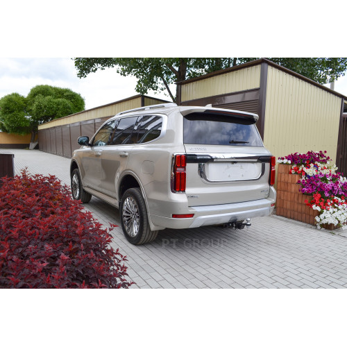 GWS-23-991122.00 PT GROUP Фаркоп на Tank 500 2023-, Haval H9 2024-, Haval H5 2024- без подрезки бампера. Тип шара: E (легкосъемный шар под квадрат). Нагрузки: 3025/75 кг, масса фаркопа 9,8 кг (без электрики в комплекте)