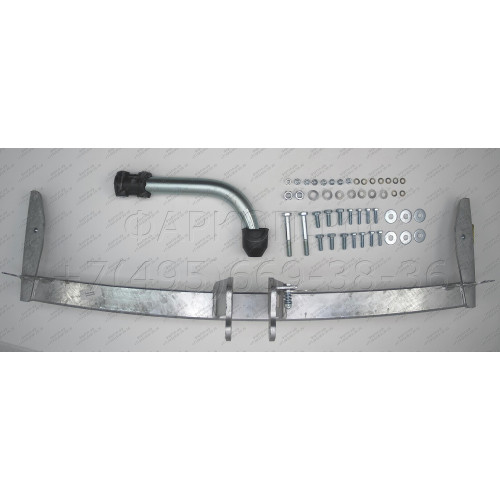 H054A GALIA Полностью оцинкованный фаркоп на Hyundai Sonata EF 1999-2005. Подрозетник убирается за бампер. Тип шара: A. Невидимый вырез бампера. Нагрузки: 1700/75 кг, масса фаркопа 21,5 кг