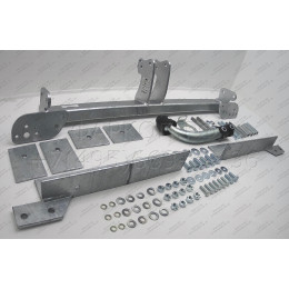 H057A GALIA Полностью оцинкованный фаркоп на Honda Accord седан CL7 2003-2008. Тип шара: A. Подрезка бампера. Нагрузки: 1500/70 кг, масса фаркопа 20,02 кг