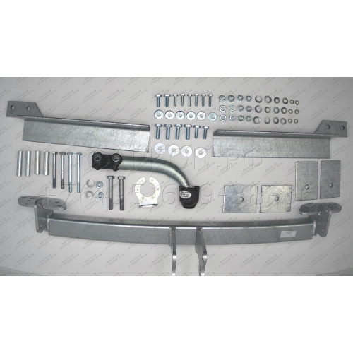 H057A GALIA Полностью оцинкованный фаркоп на Honda Accord седан CL7 2003-2008. Тип шара: A. Подрезка бампера. Нагрузки: 1500/70 кг, масса фаркопа 20,02 кг