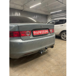 H057A GALIA Полностью оцинкованный фаркоп на Honda Accord седан CL7 2003-2008. Тип шара: A. Подрезка бампера. Нагрузки: 1500/70 кг, масса фаркопа 20,02 кг