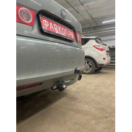 H057A GALIA Полностью оцинкованный фаркоп на Honda Accord седан CL7 2003-2008. Тип шара: A. Подрезка бампера. Нагрузки: 1500/70 кг, масса фаркопа 20,02 кг