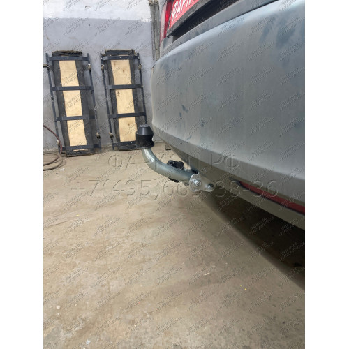 H057A GALIA Полностью оцинкованный фаркоп на Honda Accord седан CL7 2003-2008. Тип шара: A. Подрезка бампера. Нагрузки: 1500/70 кг, масса фаркопа 20,02 кг
