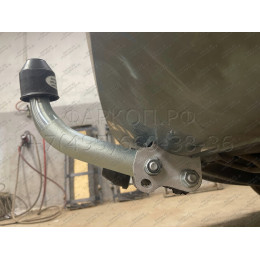H057A GALIA Полностью оцинкованный фаркоп на Honda Accord седан CL7 2003-2008. Тип шара: A. Подрезка бампера. Нагрузки: 1500/70 кг, масса фаркопа 20,02 кг