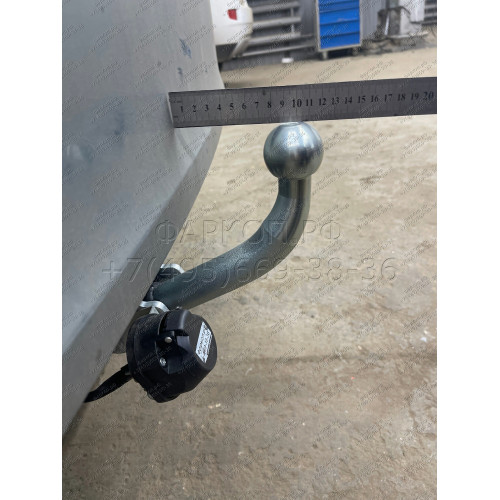H057A GALIA Полностью оцинкованный фаркоп на Honda Accord седан CL7 2003-2008. Тип шара: A. Подрезка бампера. Нагрузки: 1500/70 кг, масса фаркопа 20,02 кг