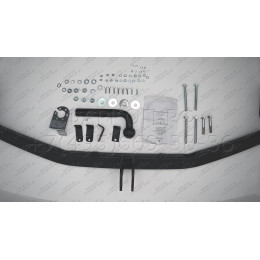HY 24 AVTOS Фаркоп на Hyundai Santa Fe 2006-2012. Необходима подрезка бампера. Тип шара: A. Нагрузки: 2000/100 кг, масса фаркопа 20 кг (без электрики в комплекте)