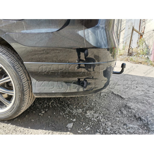 H.H02.A HALTY Фаркоп на Honda Elysion, кроме авто с 2 выхлопными трубами 2004-2013. Требуется подрезка бампера. Тип шара: A. Нагрузки: 750/75 кг, масса фаркопа 16,6 кг