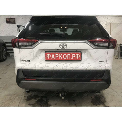 T072A GALIA Полностью оцинкованный фаркоп на Toyota RAV4 V XA50 2019-2025, Suzuki Across 2020-2025. Тип шара: A. Установка без снятия и выреза бампера. Нагрузки: 2100/100 кг, масса фаркопа 18,12 кг