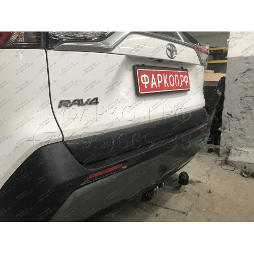 T072A GALIA Полностью оцинкованный фаркоп на Toyota RAV4 V XA50 2019-2025, Suzuki Across 2020-2025. Тип шара: A. Установка без снятия и выреза бампера. Нагрузки: 2100/100 кг, масса фаркопа 18,12 кг