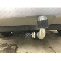 T072A GALIA Полностью оцинкованный фаркоп на Toyota RAV4 V XA50 2019-2025, Suzuki Across 2020-2025. Тип шара: A. Установка без снятия и выреза бампера. Нагрузки: 2100/100 кг, м