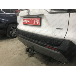 T072A GALIA Полностью оцинкованный фаркоп на Toyota RAV4 V XA50 2019-2025, Suzuki Across 2020-2025. Тип шара: A. Установка без снятия и выреза бампера. Нагрузки: 2100/100 кг, м