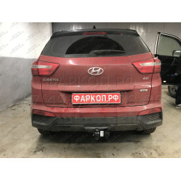 4264-A ORIS Фаркоп на Hyundai Creta 2016-2021, 2021-2022, Solaris HC 2024- без выреза в бампере. Тип шара: A. Нагрузки: 1300/75 кг, масса фаркопа 18,1 кг (без электрики в комплек