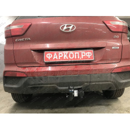 4264-A ORIS Фаркоп на Hyundai Creta 2016-2021, 2021-2022, Solaris HC 2024- без выреза в бампере. Тип шара: A. Нагрузки: 1300/75 кг, масса фаркопа 18,1 кг (без электрики в комплек