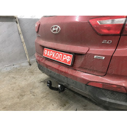 4264-A ORIS Фаркоп на Hyundai Creta 2016-2021, 2021-2022, Solaris HC 2024- без выреза в бампере. Тип шара: A. Нагрузки: 1300/75 кг, масса фаркопа 18,1 кг (без электрики в комплек