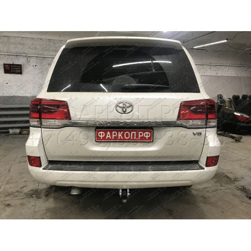 T070A GALIA Полностью оцинкованный фаркоп на Toyota Land Cruiser 200 2008-2021, Lexus LX 2008-2021. Тип шара: A. Невидимый вырез бампера. Нагрузки: 3500/140 кг, масса фаркопа 7,62 кг