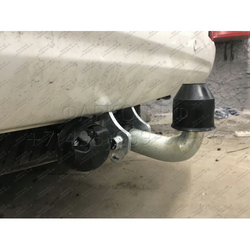 T070A GALIA Полностью оцинкованный фаркоп на Toyota Land Cruiser 200 2008-2021, Lexus LX 2008-2021. Тип шара: A. Невидимый вырез бампера. Нагрузки: 3500/140 кг, масса фаркопа 7,62 кг