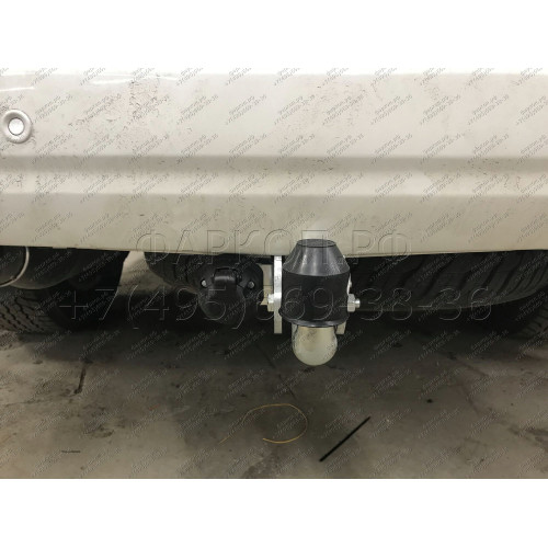 T070A GALIA Полностью оцинкованный фаркоп на Toyota Land Cruiser 200 2008-2021, Lexus LX 2008-2021. Тип шара: A. Невидимый вырез бампера. Нагрузки: 3500/140 кг, масса фаркопа 7,62 кг