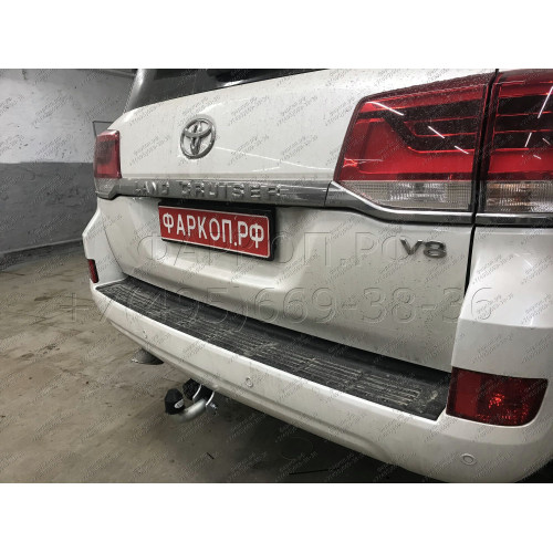 T070A GALIA Полностью оцинкованный фаркоп на Toyota Land Cruiser 200 2008-2021, Lexus LX 2008-2021. Тип шара: A. Невидимый вырез бампера. Нагрузки: 3500/140 кг, масса фаркопа 7,62 кг