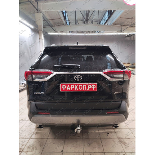 T072A GALIA Полностью оцинкованный фаркоп на Toyota RAV4 V XA50 2019-2025, Suzuki Across 2020-2025. Тип шара: A. Установка без снятия и выреза бампера. Нагрузки: 2100/100 кг, масса фаркопа 18,12 кг