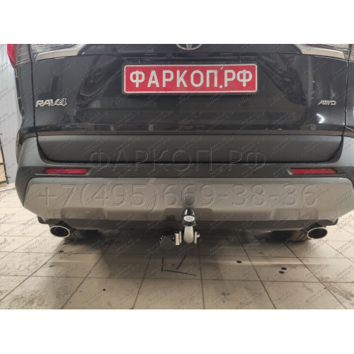 T072A GALIA Полностью оцинкованный фаркоп на Toyota RAV4 V XA50 2019-2025, Suzuki Across 2020-2025. Тип шара: A. Установка без снятия и выреза бампера. Нагрузки: 2100/100 кг, масса фаркопа 18,12 кг