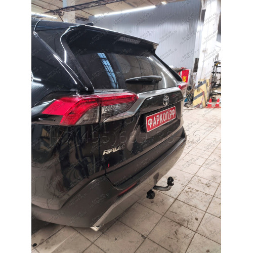 T072A GALIA Полностью оцинкованный фаркоп на Toyota RAV4 V XA50 2019-2025, Suzuki Across 2020-2025. Тип шара: A. Установка без снятия и выреза бампера. Нагрузки: 2100/100 кг, масса фаркопа 18,12 кг