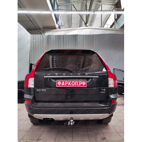 V057A GALIA Полностью оцинкованный фаркоп на Volvo XC90 2003-2015. Подрозетник убирается за бампер. Тип шара: A. Невидимый вырез бампера. Нагрузки: 2250/90 кг, масса фаркопа 15,92 кг