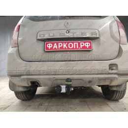 R115-A Лидер-плюс ТСУ для Renault Duster 4WD 2011-2015, 2015-2021, 2021-2022 (без выреза бампера), Renault Duster 2WD 2011-2015, 2015-2021, 2021-2022, Nissan Terrano 2014-2022 (требуется подрезка бампе