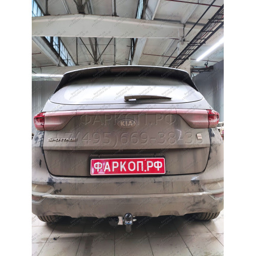 4267-AN ORIS Фаркоп на Kia Sportage IV рестайл 2018-2022 без выреза в бампере. Тип шара: A. Нагрузки: 1900/100 кг, масса фаркопа 17,8 кг (без электрики в комплекте)