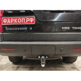 3338 SHERIFF Фаркоп на Land Rover Discovery III, IV 2006-2017, Range Rover Sport 2005-2013. Крепление шара на 2 болтах. Нагрузки: 1500/75 кг, масса фаркопа 2,8 кг (без электрики в комп