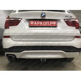 B019C GALIA Полностью оцинкованный фаркоп на BMW X3 F25 2010-2017, BMW X4 F26 2014-2018, кроме моделей с M-пакетом. Подрозетник убирается за бампер. Тип шара: C (гори
