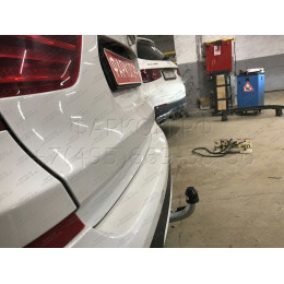 B019C GALIA Полностью оцинкованный фаркоп на BMW X3 F25 2010-2017, BMW X4 F26 2014-2018, кроме моделей с M-пакетом. Подрозетник убирается за бампер. Тип шара: C (гори