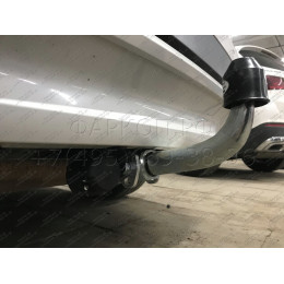 B019C GALIA Полностью оцинкованный фаркоп на BMW X3 F25 2010-2017, BMW X4 F26 2014-2018, кроме моделей с M-пакетом. Подрозетник убирается за бампер. Тип шара: C (гори