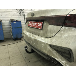 6764-A ORIS Фаркоп на Kia Cerato дорестайлинг 2018-2021. Необходима подрезка бампера. Тип шара: A. Нагрузки: 1500/75 кг, масса фаркопа 18 кг (без электрики в комп