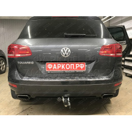 V052C GALIA Полностью оцинкованный фаркоп на Audi Q7 2006-2015, Porsche Cayenne 2002-2010, 2010-2018, Volkswagen Touareg 2002-2010, 2010-2018. Тип шара: C (горизонтальный съемный). Минималь