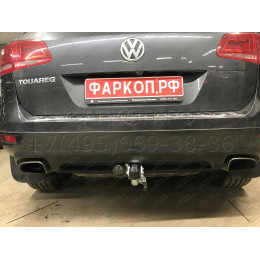 V052C GALIA Полностью оцинкованный фаркоп на Audi Q7 2006-2015, Porsche Cayenne 2002-2010, 2010-2018, Volkswagen Touareg 2002-2010, 2010-2018. Тип шара: C (горизонтальный съемный). Минималь