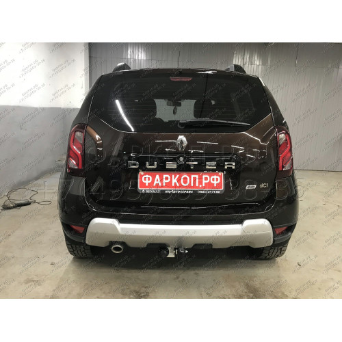 R115-A Лидер-плюс ТСУ для Renault Duster 4WD 2011-2015, 2015-2021, 2021-2022 (без выреза бампера), Renault Duster 2WD 2011-2015, 2015-2021, 2021-2022, Nissan Terrano 2014-2022 (требуется подрезка бампера). Нагрузки: 1200/75 кг, масса фаркопа 16,1 кг (без 