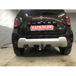 R115-A Лидер-плюс ТСУ для Renault Duster 4WD 2011-2015, 2015-2021, 2021-2022 (без выреза бампера), Renault Duster 2WD 2011-2015, 2015-2021, 2021-2022, Nissan Terrano 2014-2022 (требуется подрезка бампе