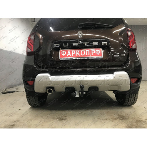R115-A Лидер-плюс ТСУ для Renault Duster 4WD 2011-2015, 2015-2021, 2021-2022 (без выреза бампера), Renault Duster 2WD 2011-2015, 2015-2021, 2021-2022, Nissan Terrano 2014-2022 (требуется подрезка бампера). Нагрузки: 1200/75 кг, масса фаркопа 16,1 кг (без 