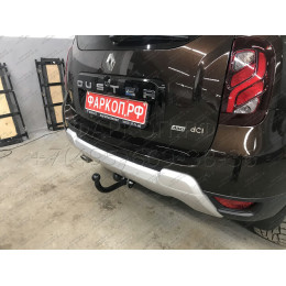 R115-A Лидер-плюс ТСУ для Renault Duster 4WD 2011-2015, 2015-2021, 2021-2022 (без выреза бампера), Renault Duster 2WD 2011-2015, 2015-2021, 2021-2022, Nissan Terrano 2014-2022 (требуется подрезка бампе
