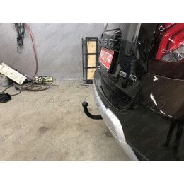 R115-A Лидер-плюс ТСУ для Renault Duster 4WD 2011-2015, 2015-2021, 2021-2022 (без выреза бампера), Renault Duster 2WD 2011-2015, 2015-2021, 2021-2022, Nissan Terrano 2014-2022 (требуется подрезка бампе
