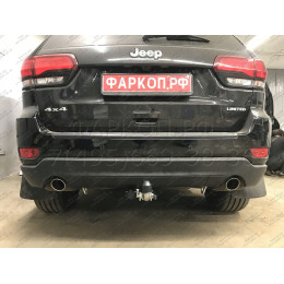 J010C GALIA Полностью оцинкованный фаркоп на Jeep Grand Cherokee WK2 2010-2021. Тип шара: C (горизонтальный съемный). Установка без выреза бампера. Нагрузки: 3500/17