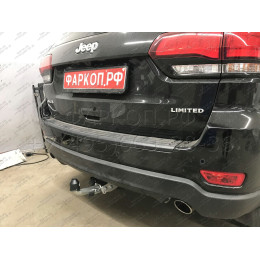 J010C GALIA Полностью оцинкованный фаркоп на Jeep Grand Cherokee WK2 2010-2021. Тип шара: C (горизонтальный съемный). Установка без выреза бампера. Нагрузки: 3500/17