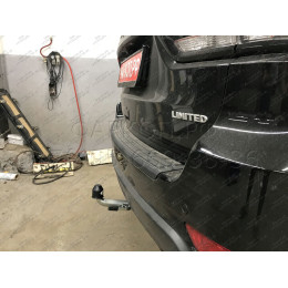 J010C GALIA Полностью оцинкованный фаркоп на Jeep Grand Cherokee WK2 2010-2021. Тип шара: C (горизонтальный съемный). Установка без выреза бампера. Нагрузки: 3500/17