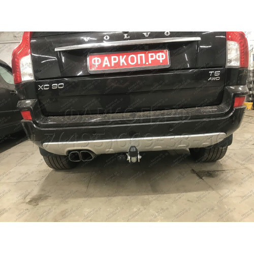 V057A GALIA Полностью оцинкованный фаркоп на Volvo XC90 2003-2015. Подрозетник убирается за бампер. Тип шара: A. Невидимый вырез бампера. Нагрузки: 2250/90 кг, масса фаркопа 15,92 кг