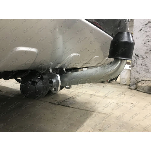 V057A GALIA Полностью оцинкованный фаркоп на Volvo XC90 2003-2015. Подрозетник убирается за бампер. Тип шара: A. Невидимый вырез бампера. Нагрузки: 2250/90 кг, масса фаркопа 15,92 кг