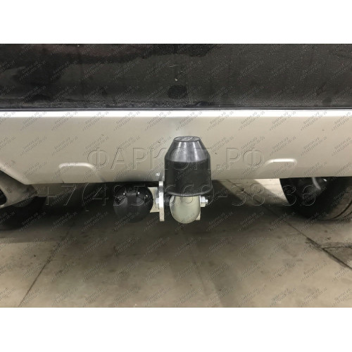V057A GALIA Полностью оцинкованный фаркоп на Volvo XC90 2003-2015. Подрозетник убирается за бампер. Тип шара: A. Невидимый вырез бампера. Нагрузки: 2250/90 кг, масса фаркопа 15,92 кг