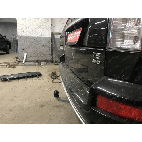 V057A GALIA Полностью оцинкованный фаркоп на Volvo XC90 2003-2015. Подрозетник убирается за бампер. Тип шара: A. Невидимый вырез бампера. Нагрузки: 2250/90 кг, масса фаркопа 15,92 кг