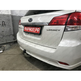 S115A GALIA Полностью оцинкованный фаркоп на Subaru Legacy седан/универсал 2009-2018. Подрозетник убирается за бампер. Тип шара: A. Невидимый вырез бампера.